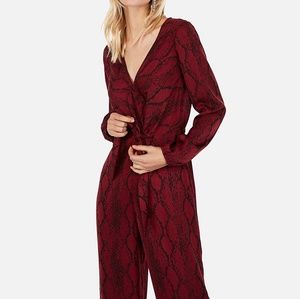Express snake print jumpsuit